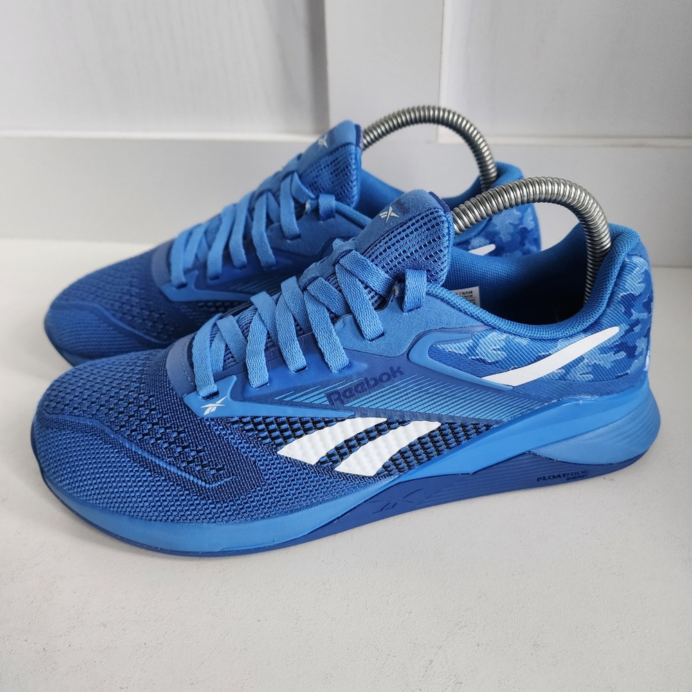 *Reebok Nano X4 Blue Camo Training Shoe Women 7.5/ Men 6.5 Gym Sneaker MSRP $150
